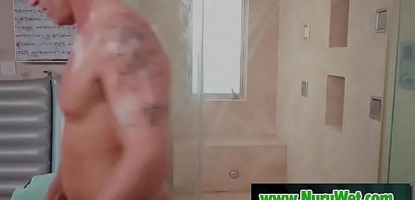  Hot masseuse blowjob in shower - Marcus London & Liv Revamped